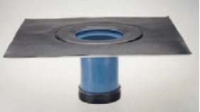 Abbildung: Aufstockelement mit Bitumen- Kragen